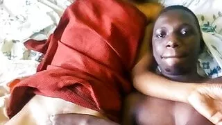 Black couple film their first time REAL sex tape