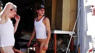 Arsch, Bar, Großer Arsch, Großer Schwanz, Blasen, Freund