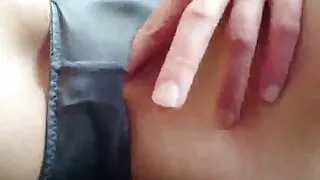 blue panty woman fingering herself