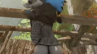 Zoroark fucked on the beach, and in the woods.