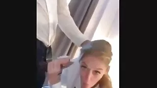 licking whore real white slut sucking two black & white dick