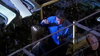 Brunette gets banged