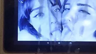 Tribut Sperma Sexy Zunge necken