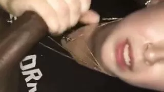 Snow bunny get train rain on her by thug black guys