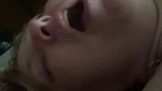 Girlfriend swallows cum