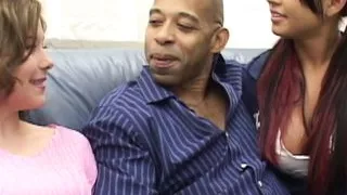 Super shy Brooklyn needed some BBC Convincing