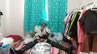 Amateur, Sujetador, Travesti, Latex, Chacha, Masturbación