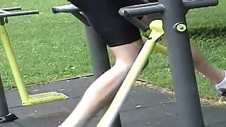 Training in the rain wet