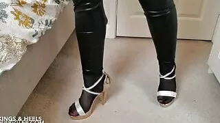 British young big boobs Mommy struts her stuff