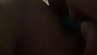 Upward view of me pounding my wifes pussy