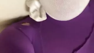 Encasement Orgasm with Sock Mask