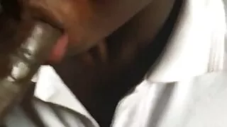 My ugly fuck toy is at it again, Taking care of big Daddy