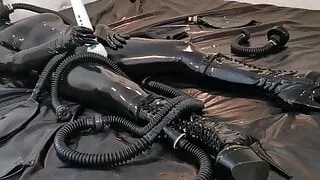 Vicky Devika Gas Mask Heavy Rubber Latex Compilation
