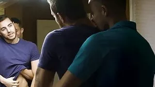 Tattooed gays having hard anal fuck