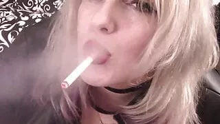 sexy milf smokes dangles