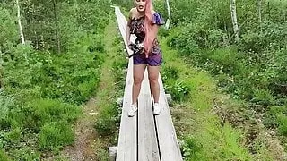 Blue Balls in the forest