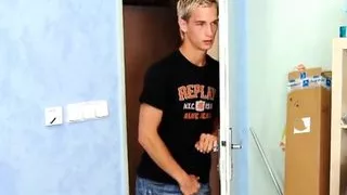 Dominating Eurobabes pegging pervy sub in threeway action