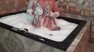 View in the motel's whirlpool