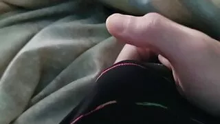 Waking up jerking with thick cum