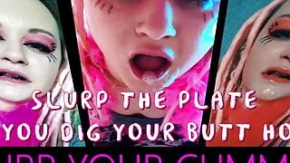 CEI Trick 1 Slurp the Plate as you Dig your Butthole