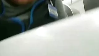 Desperate fat whore Jessica Jones playing at work