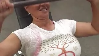 Persia Monir in the gym