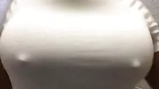 Big black milf's boobs