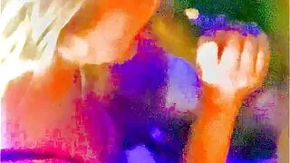 First time sucking two hard dicks