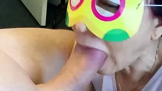 blowjob from my Korean milf