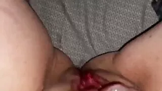 my new chubby girlfriend  rubbing herself for me