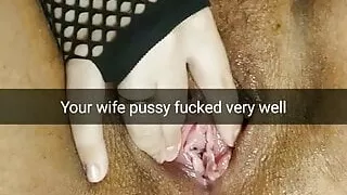 Wife pussy looks so loose and well fucked - Cuck Snapchat