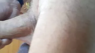 Stretching my balls with bottles