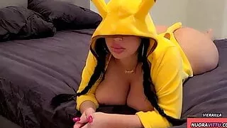 Danish - Hot Pawg Pikachu Girl Perseesta - Valtava Tissit Ja