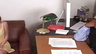 Young babe gets her legs opened for this huge black dong