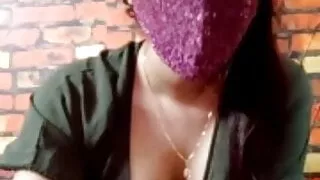Indian hot girl rubbing boobs & pussy ..