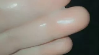 Aftermath of fucking myself with vibrator