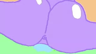 Wet Animated Creampie in Bouncy Ass