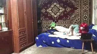 Chastity slut ass to mouth training