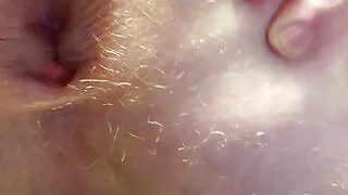 Whore spreads ass and cums!