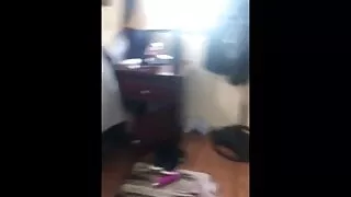 Tanlined mature riding dildo before sex