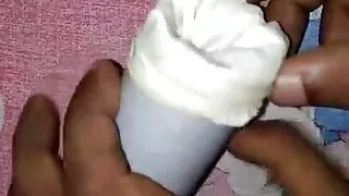 How to make homemade vagina toy and fuck it