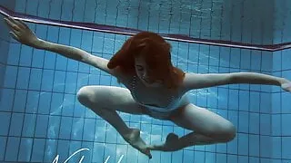 Striped swimsuit and small tits teen Anna Netrebko