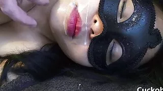 Huge Cum On Face Of Asian Angel