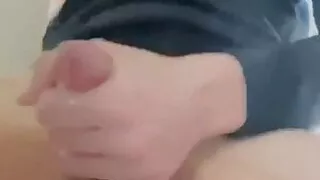 Cumshot on the mirror