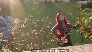 Public sex with busty goth neighbour