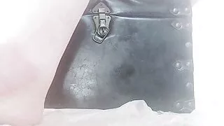 Sweaty feets on high heels after hard day smells sexy