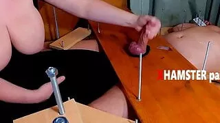 Femdom CBT Handjob+Ruined Orgasm+10 min Post Orgasm Torture