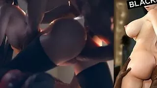 SFM BBC PMV - Blacked Waifu Part 6