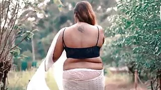 Puja White Color Saree