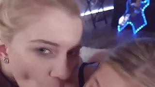 2 Blond Babes Bust a Nut for Big Cock